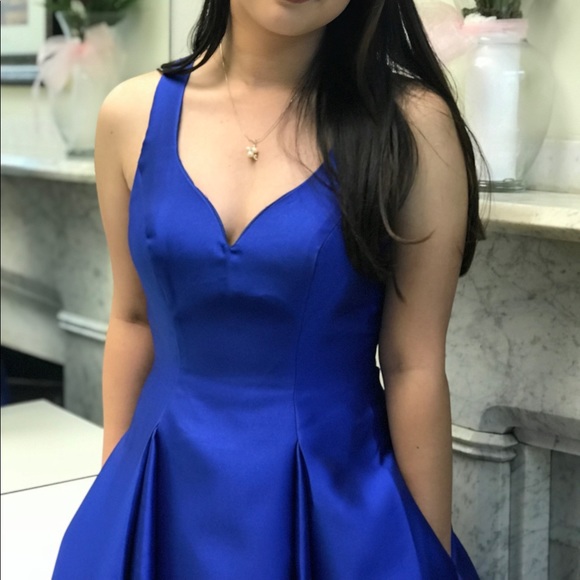 Royal Blue Prom Dress - Picture 6 of 7